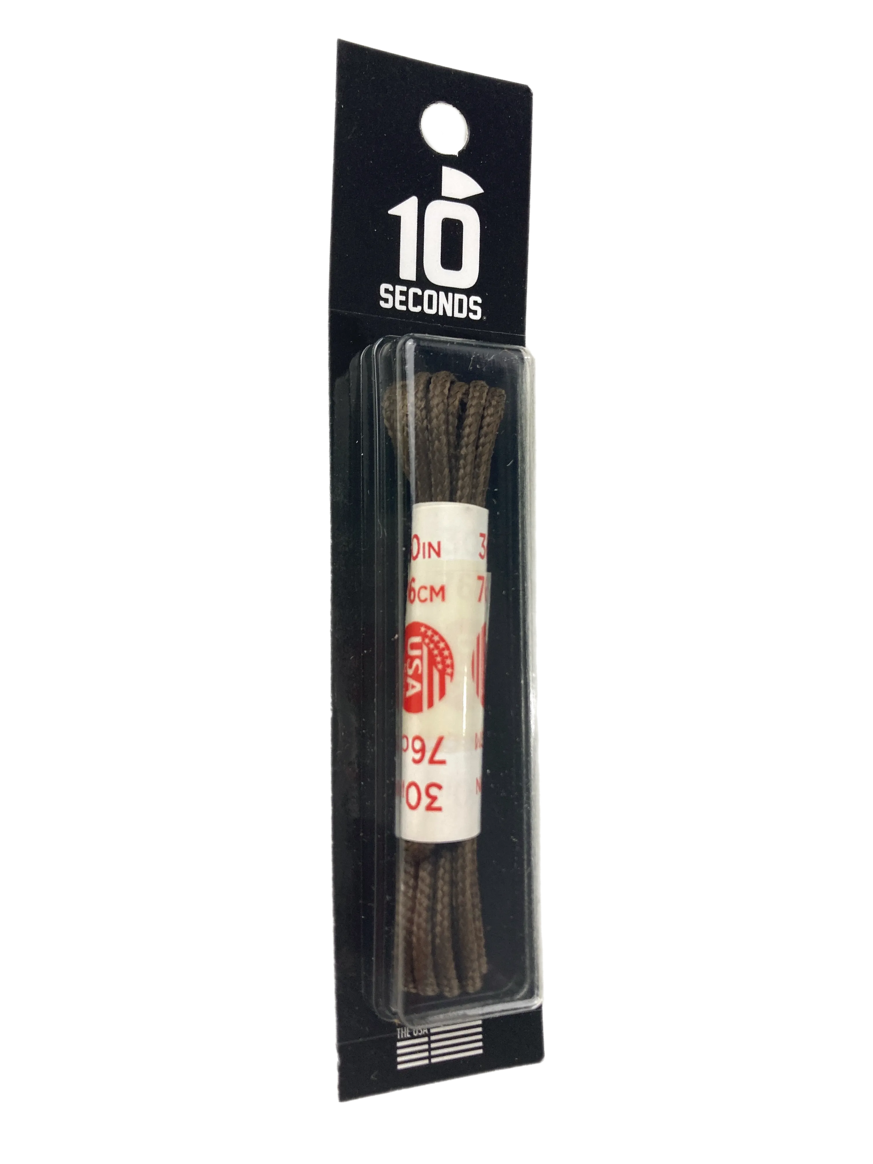 10 Seconds ® Round Dress Laces | Waxed Brown