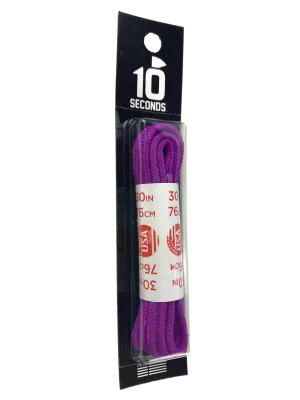 10 Seconds ® Round Dress Laces | Waxed Electric Fuchsia