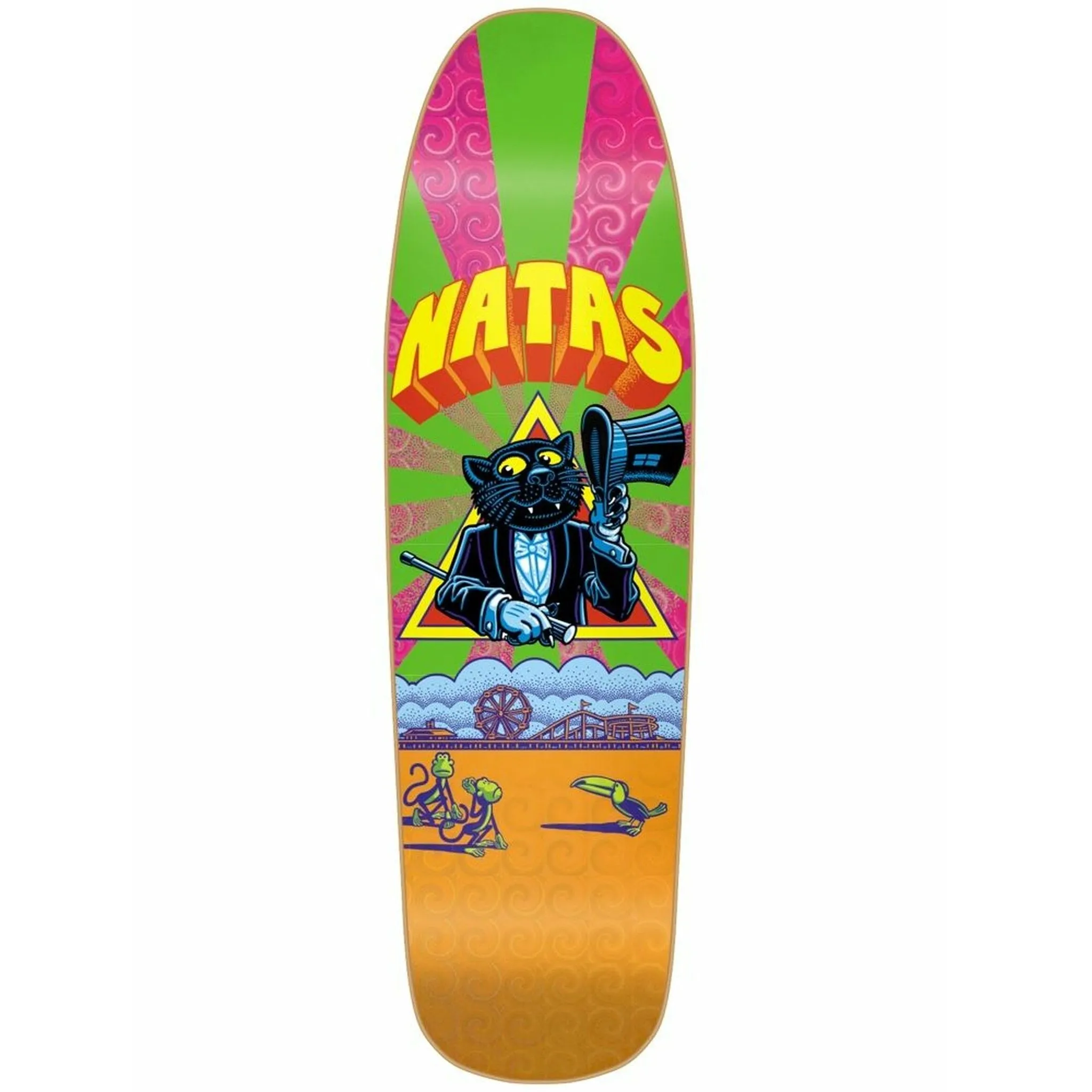 101 Natas Panther Screen Print Skateboard Deck - 9.25" Multi