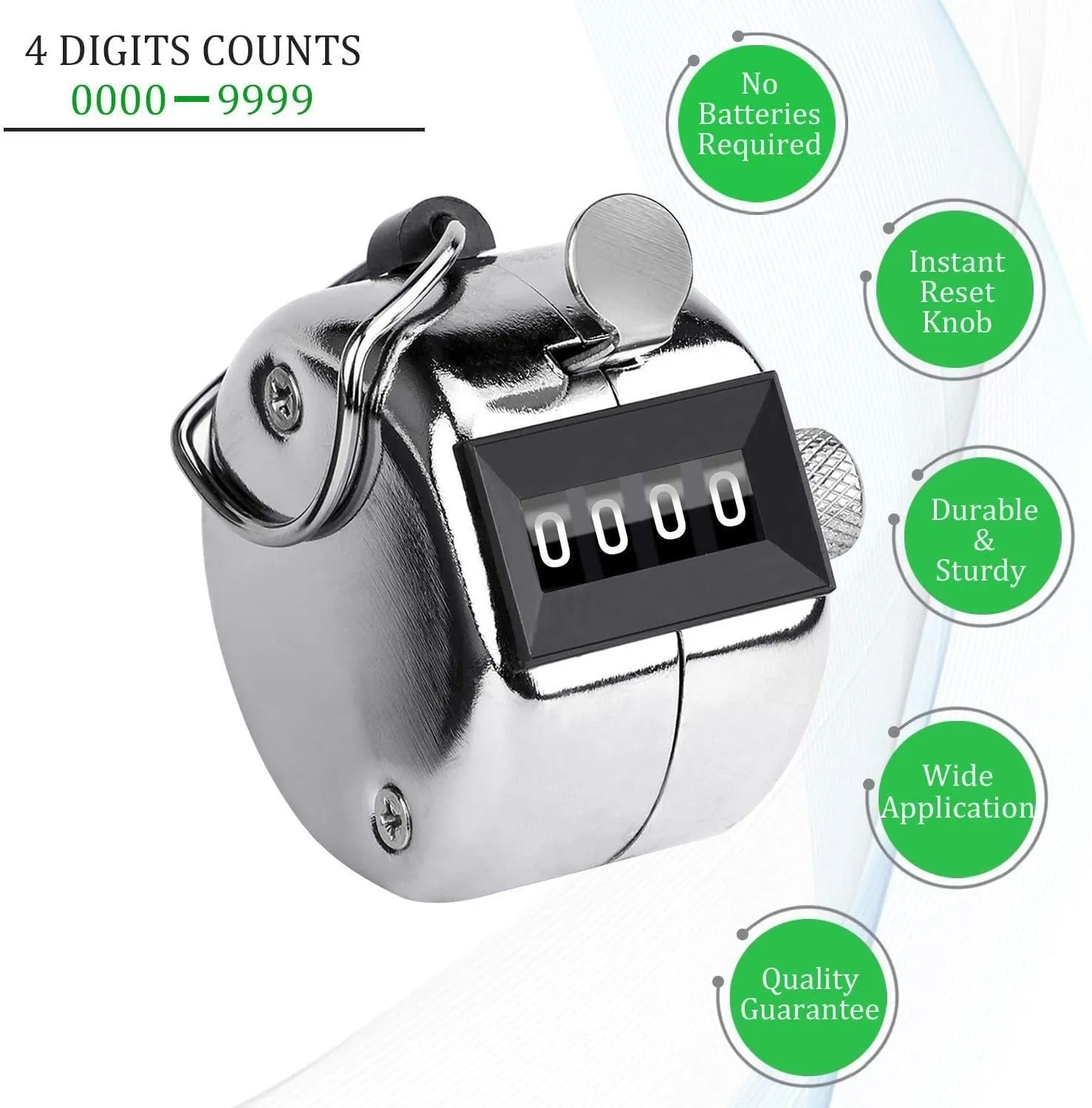 1550 4 Digits Hand Held Tally Counter Numbers Clicker