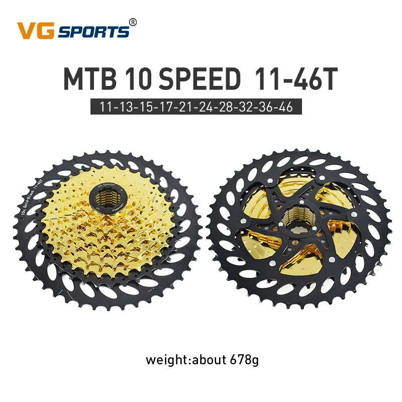 1pc VG SPORTS 9 10 11 Speed Mountain Bike Cassette Freewheel MTB Bike Cassette Sprocket 9v 10v 11v 32T/36T/42T/50T Bike parts