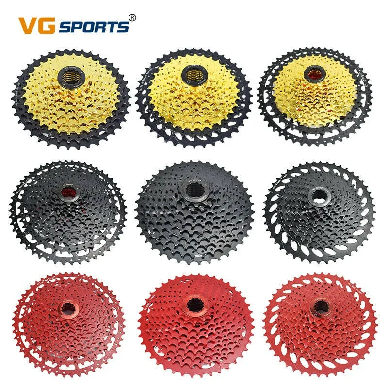 1pc VG SPORTS 9 10 11 Speed Mountain Bike Cassette Freewheel MTB Bike Cassette Sprocket 9v 10v 11v 32T/36T/42T/50T Bike parts