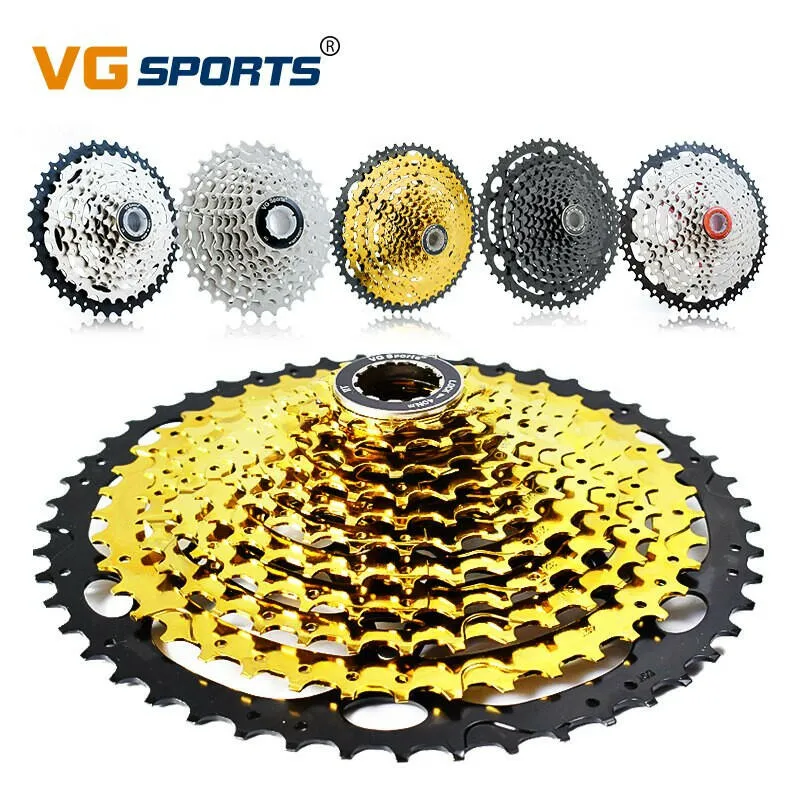 1pc VG SPORTS 9 10 11 Speed Mountain Bike Cassette Freewheel MTB Bike Cassette Sprocket 9v 10v 11v 32T/36T/42T/50T Bike parts