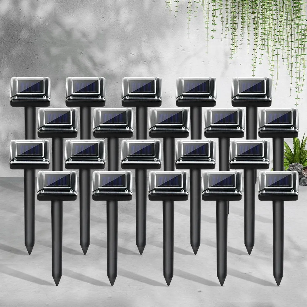 20X Garden Solar Powered Snake Repeller Multi Pulse Ultrasonic Pest Repellent