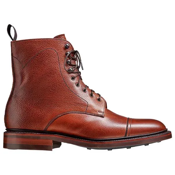 40% OFF BARKER Donegal Boots - Mens Toe Cap - Antique Rosewood Calf - Size: UK 10