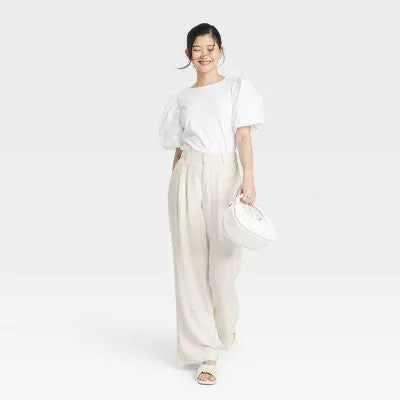 A New Day Women's Wide Leg Casual High Rise Wide Leg Pants