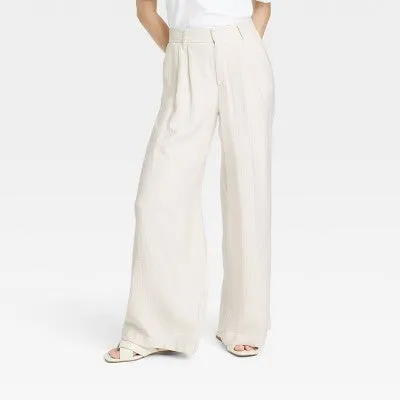 A New Day Women's Wide Leg Casual High Rise Wide Leg Pants