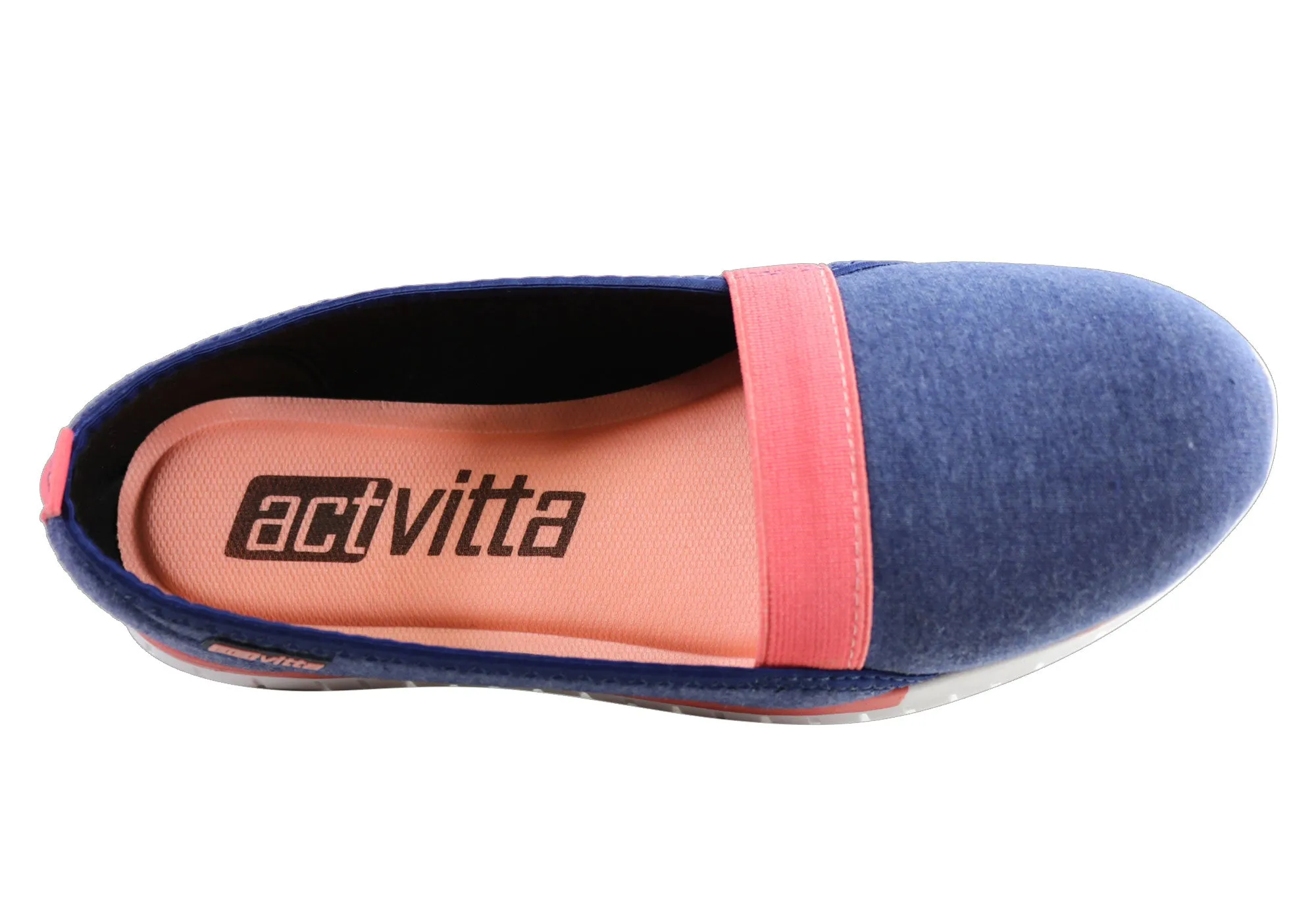 Actvitta Border Womens Comfort Cushioned Casual Shoes Made In Brazil