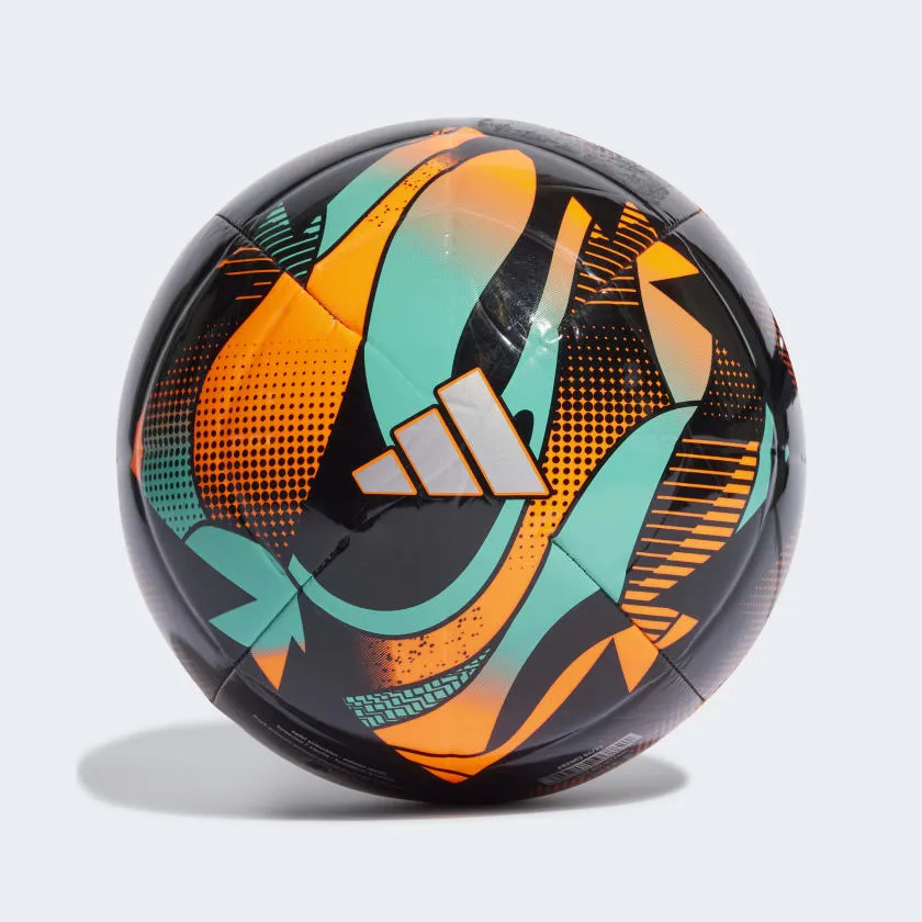 adidas Messi Club Soccer Ball HT2465 Solar Orange/Mint Rush/Black