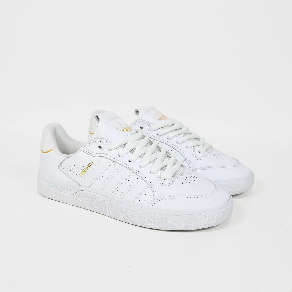 Adidas Skateboarding - Tyshawn Jones Low Pro Shoes - Footwear White / Footwear White / Gold Metallic