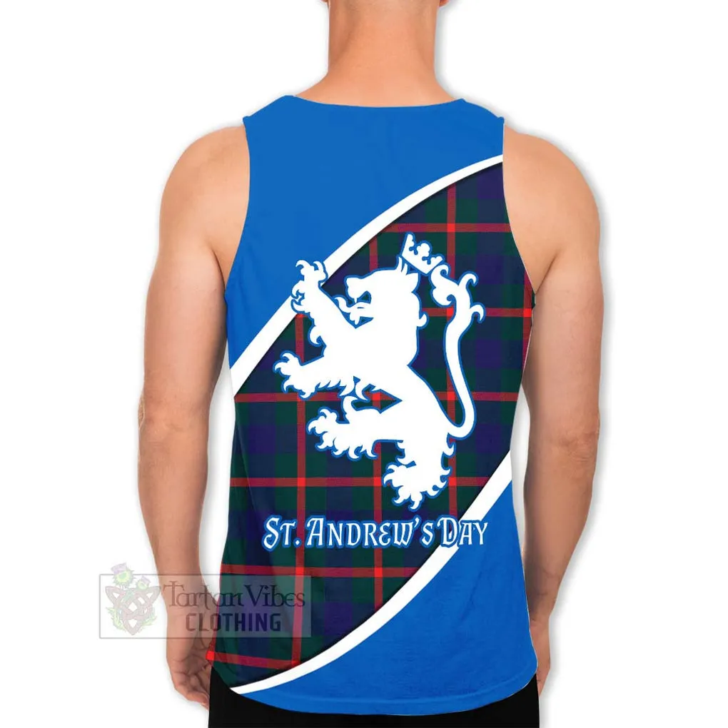 Agnew Family Crest Tartan Men's Tank Top Celebrate Saint Andrew's Day in Style