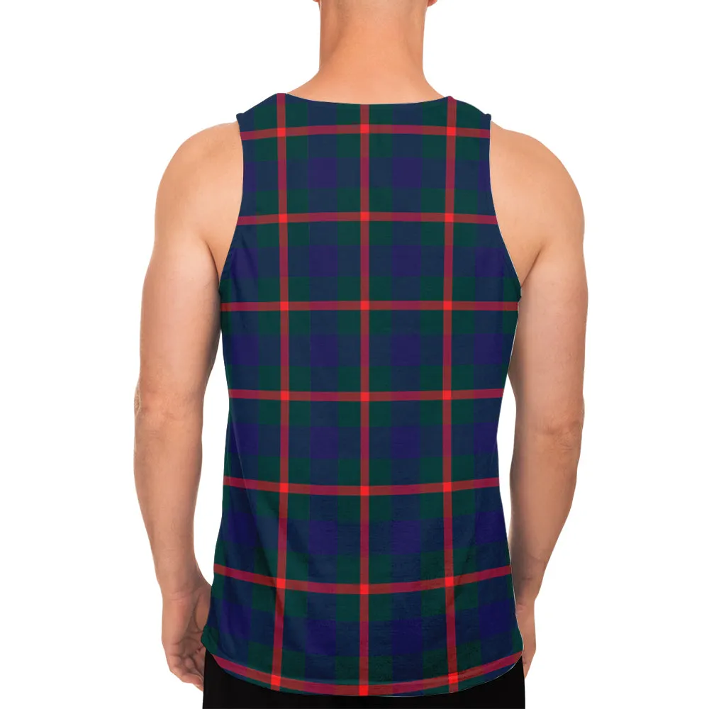 Agnew Tartan Mens Tank Top with Family Crest