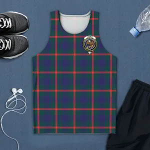 Agnew Tartan Mens Tank Top with Family Crest