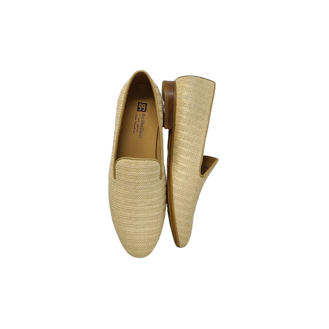 AiciBerllucci Bree Ladies Nude Fabric Loafer Shoes