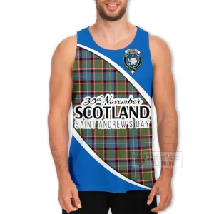 Aikenhead Family Crest Tartan Men's Tank Top Celebrate Saint Andrew's Day in Style