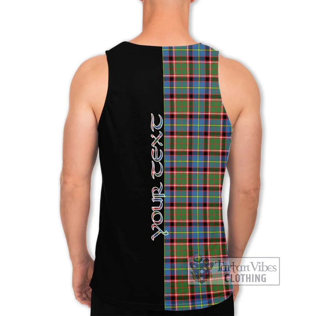 Aikenhead Tartan Men's Tank Top with Family Crest and Half Of Me Style