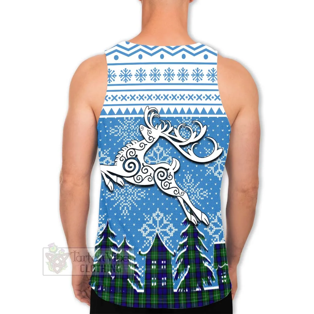 Alexander Clan Christmas Men's Tank Top Celtic Reindeer Style