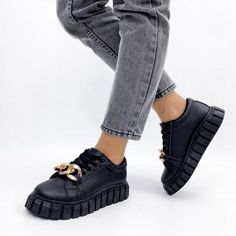 Amozae--Back to school   2024 Women Autumn Fashion Lace Up Sneakers Ladies New Platform Casual Sports Shoes Female Original Breathable Shoes Plus Size 43