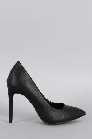 Anne Michelle Plain And Simple Pointy Toe Stiletto Pump