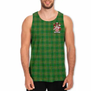 Armory Irish Clan Tartan Men's Tank Top with Coat of Arms