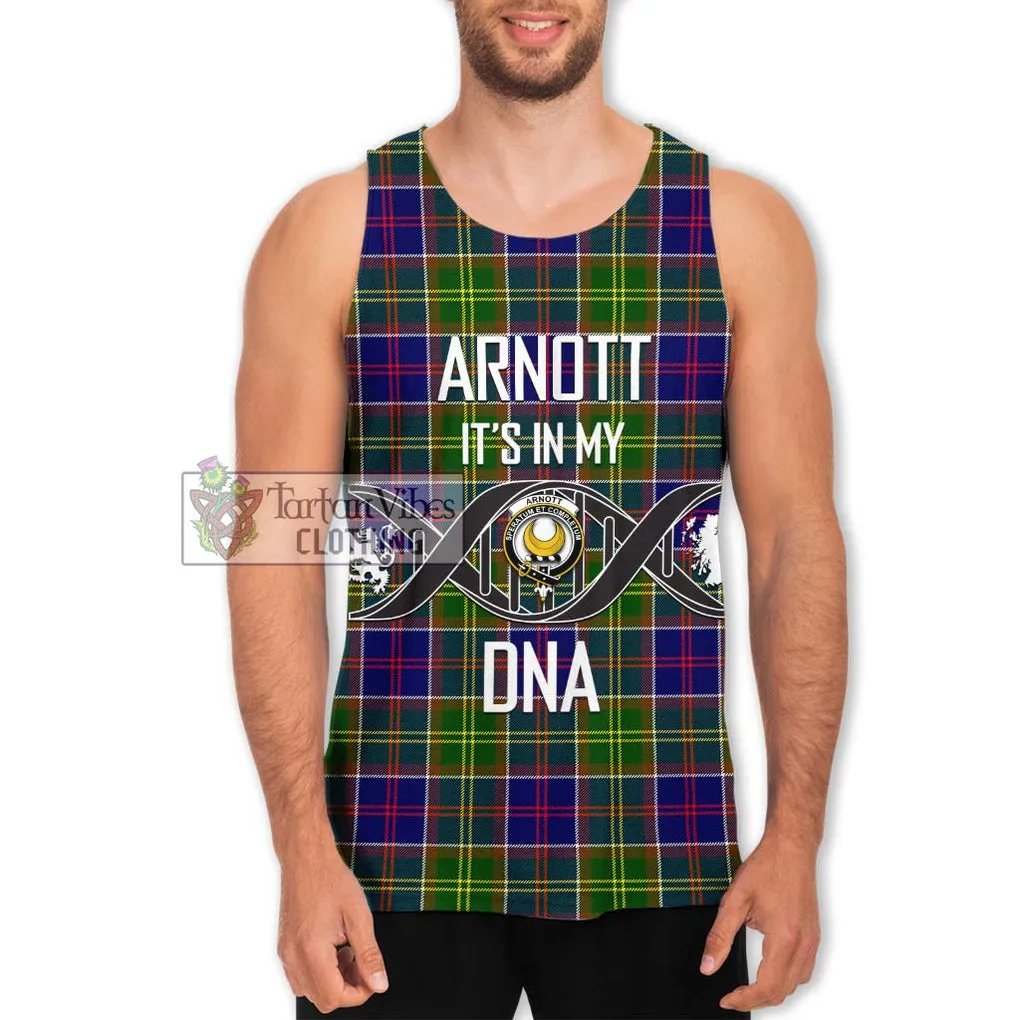 Arnott Tartan Men's Tank Top with Family Crest DNA In Me Style