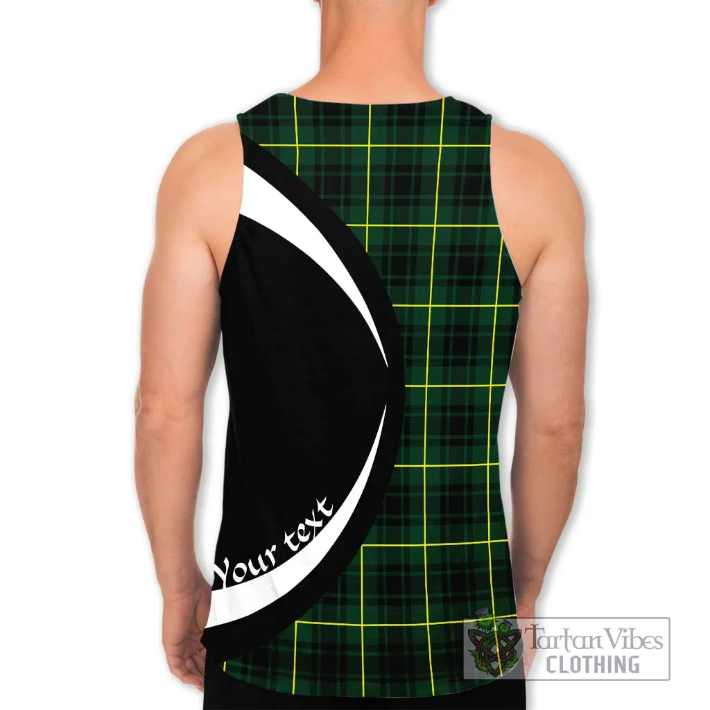 Arthur Modern Tartan Men's Tank Top with Family Crest Circle Style