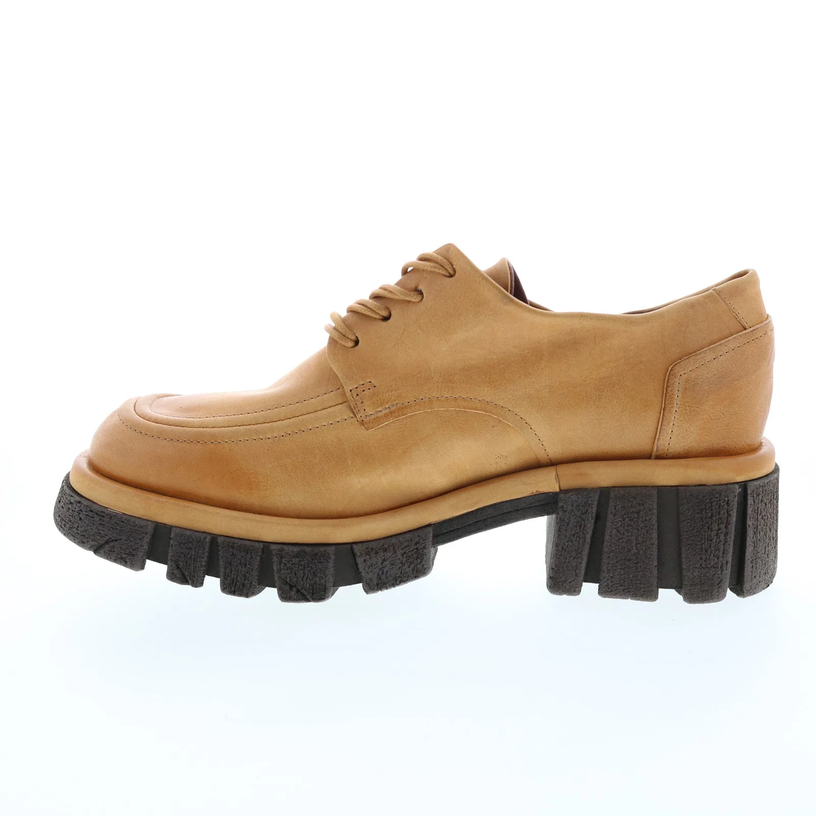 A.S.98 Henrik A82104-101 Womens Brown Leather Oxfords & Lace Ups Casual Shoes