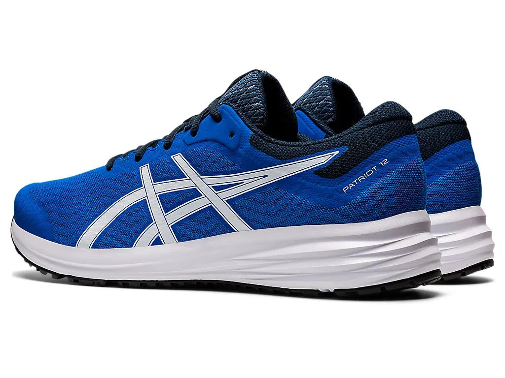 Asics Patriot 12 Men's Running Shoes - Electric Blue/White