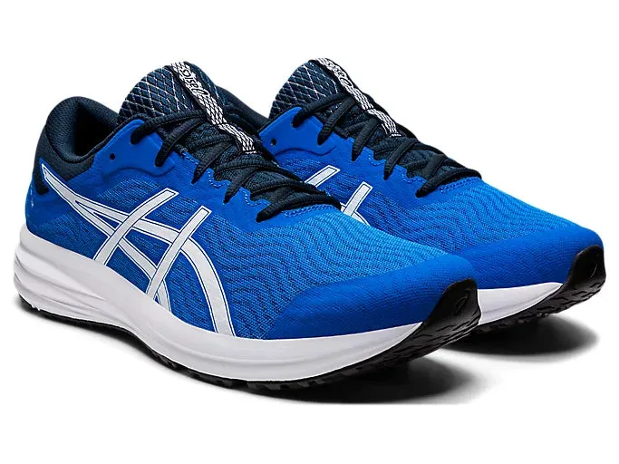 Asics Patriot 12 Men's Running Shoes - Electric Blue/White