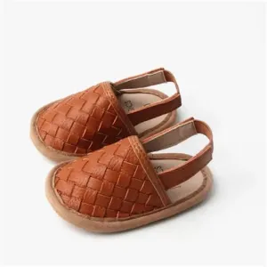 Babe Basics Woven Leather Baby Sandals