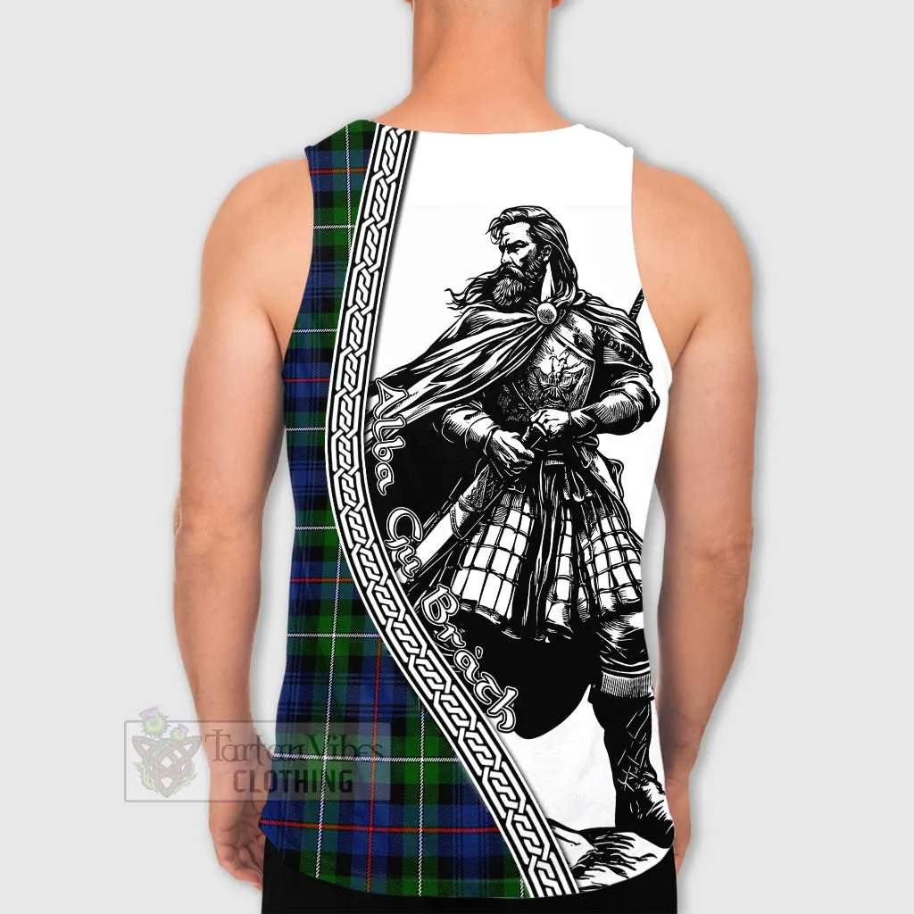 Baillie (Bailey) Tartan Clan Crest Men's Tank Top with Highlander Warrior Celtic Style