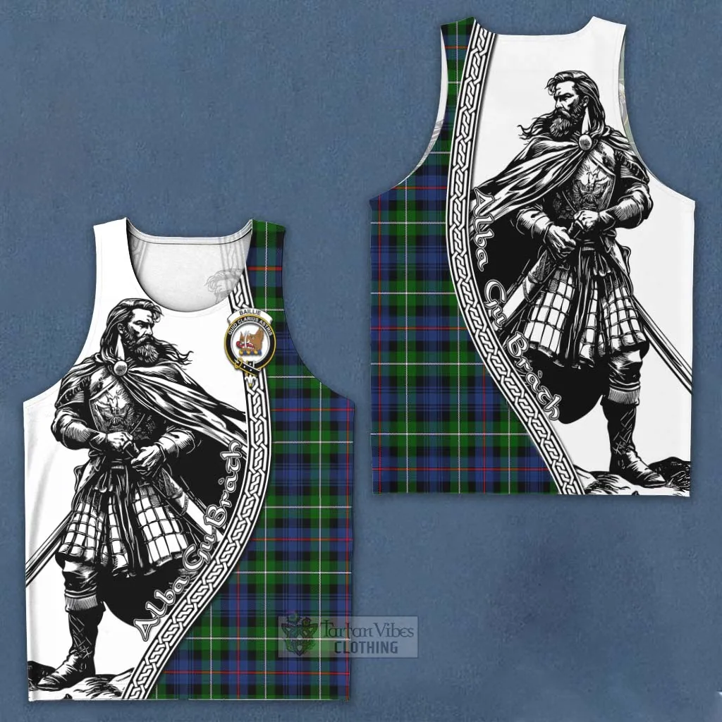 Baillie (Bailey) Tartan Clan Crest Men's Tank Top with Highlander Warrior Celtic Style