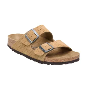 Birkenstock Beige Embossed Suede Leather