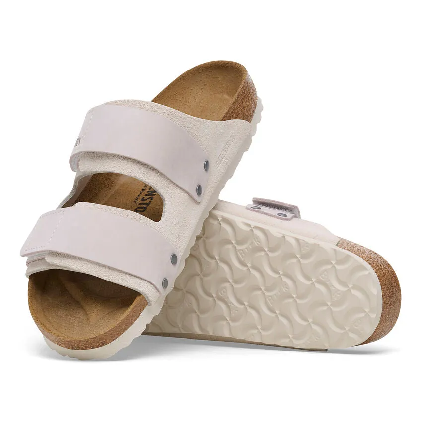 Birkenstock Uji Antique White Suede Leather (Regular)