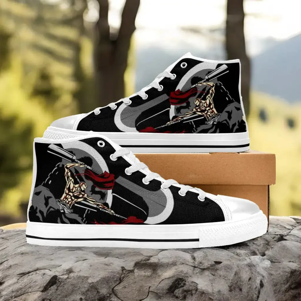 Bleach Ikkaku Madarame Bankai Shoes High Top Sneakers for Kids and Adults