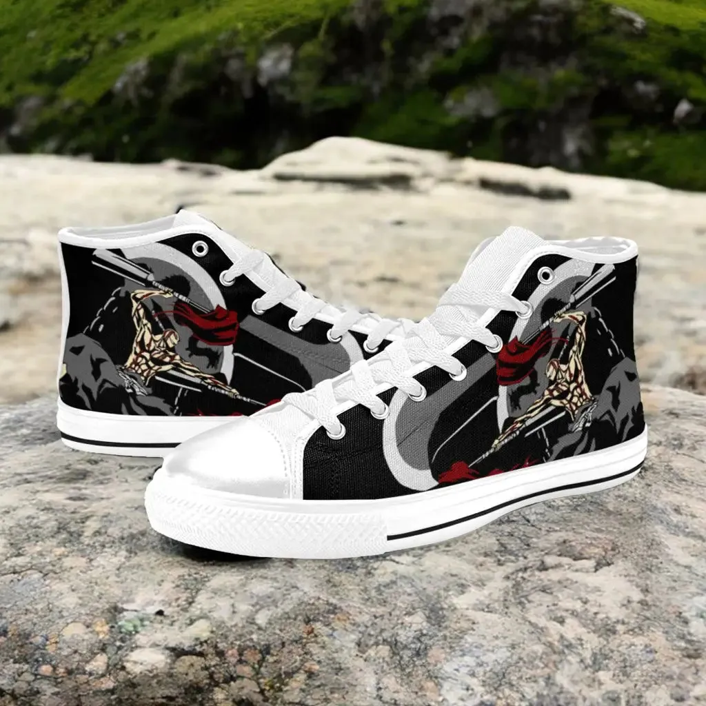 Bleach Ikkaku Madarame Bankai Shoes High Top Sneakers for Kids and Adults