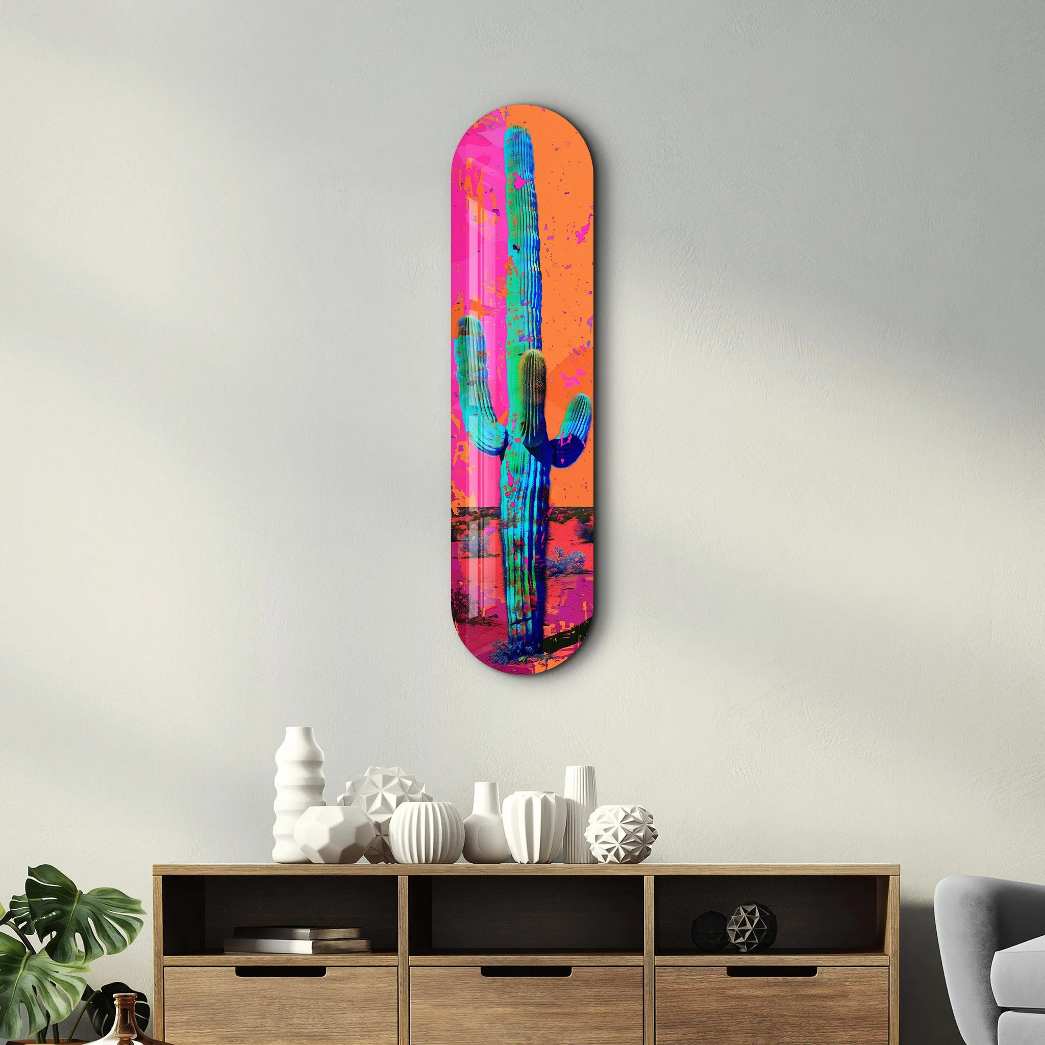 Cactus | Glass Wall Art