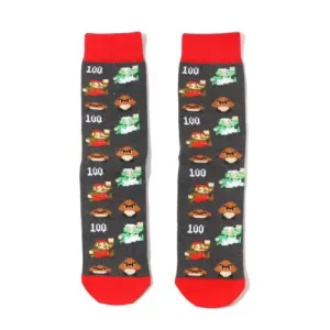 Cartoon Socks, Mario Brothers Fun Novelty Mens Crew Character Socks