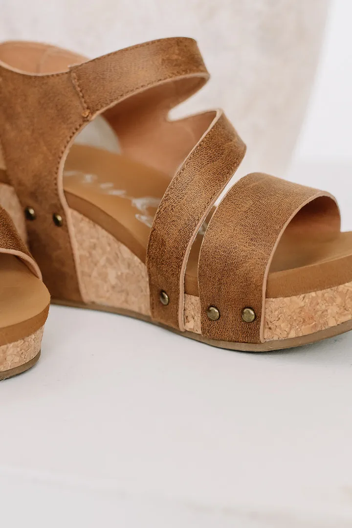 Casper Strappy Wedges | Tan