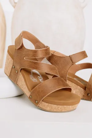 Casper Strappy Wedges | Tan