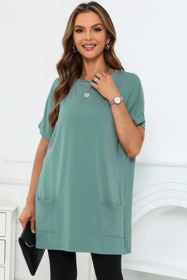 Casual Oversized T-Shirt with Pockets