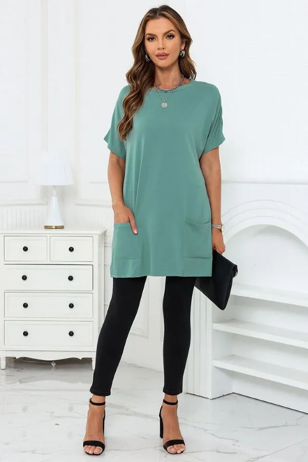 Casual Oversized T-Shirt with Pockets