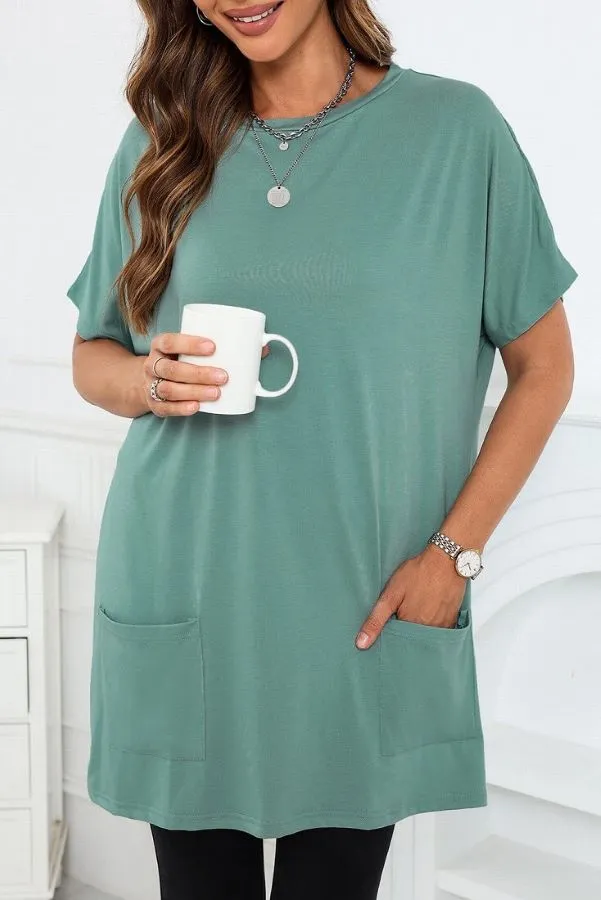 Casual Oversized T-Shirt with Pockets