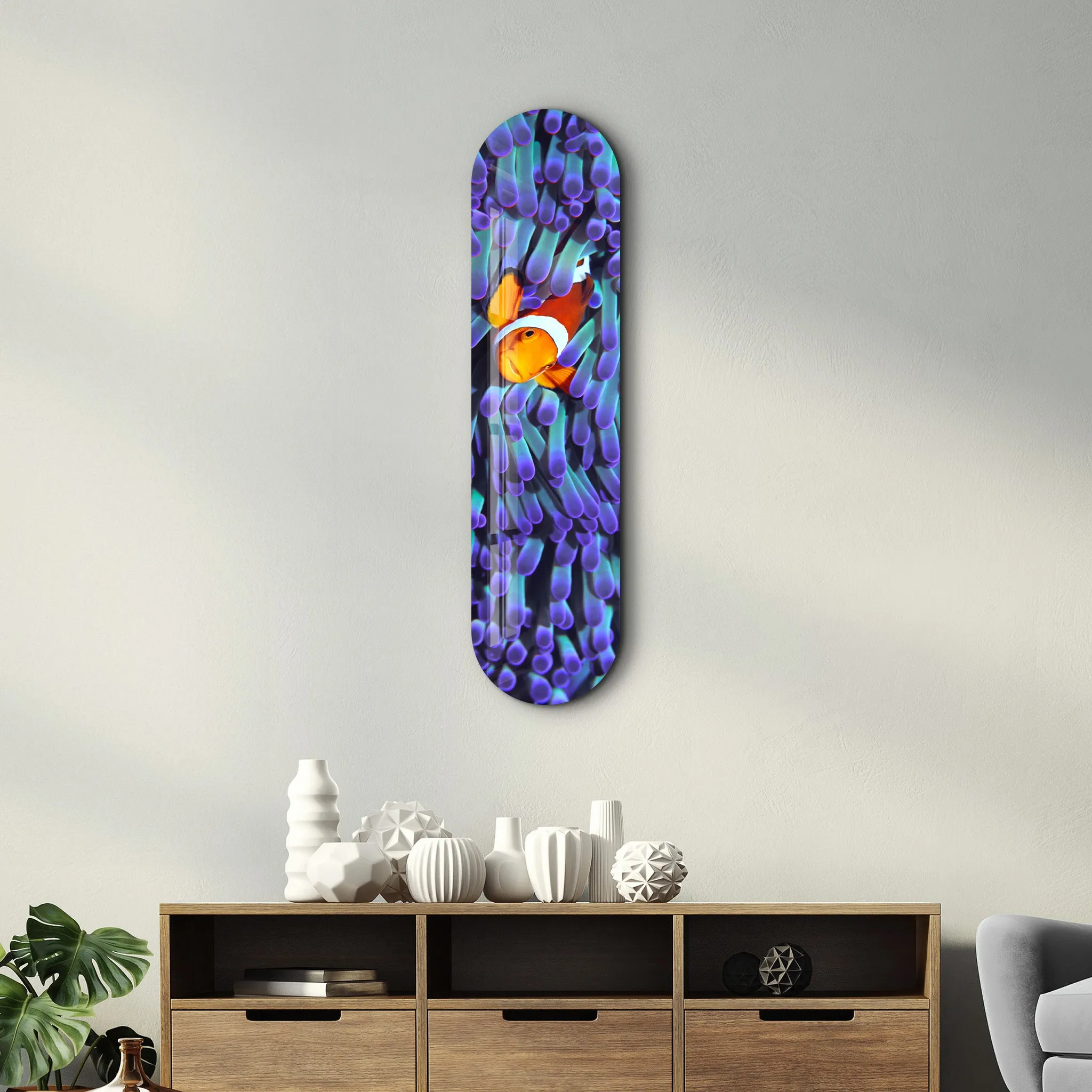 Clown Fish | Glass Wall Art