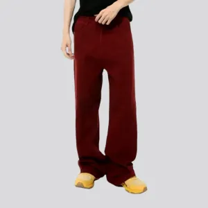 Colorful street style mid rise men's denim pants