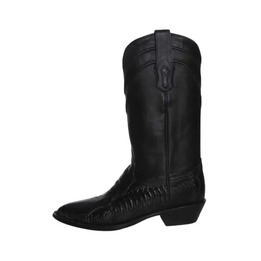 Corral Boots Men's Black Exotic Ostrich Leg Boot