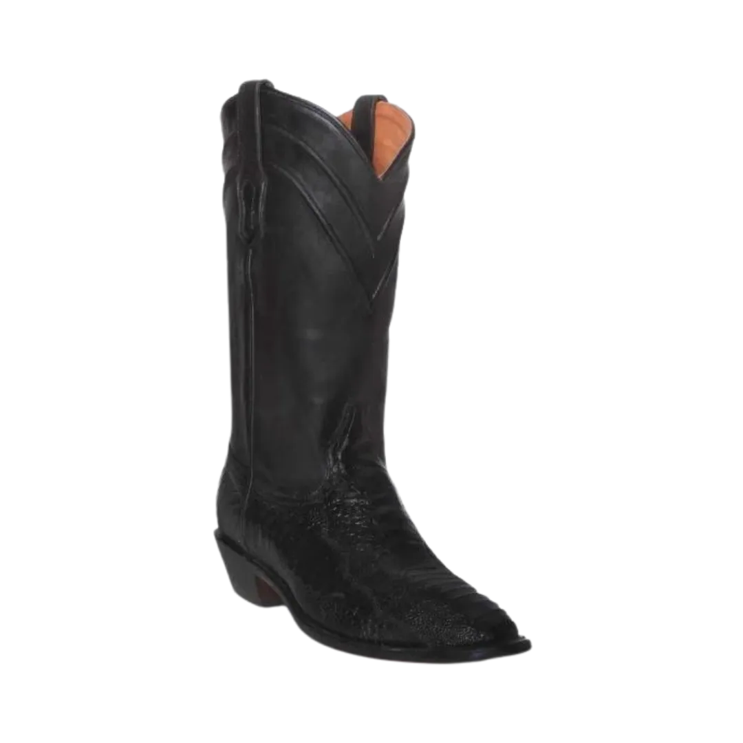 Corral Boots Men's Black Exotic Ostrich Leg Boot