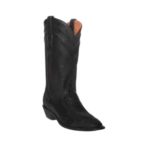 Corral Boots Men's Black Exotic Ostrich Leg Boot