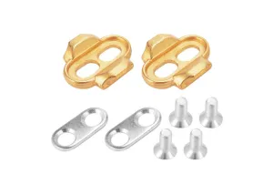 Crank Brothers Easy Release Cleats Kit - 0 Deg Float - Brass