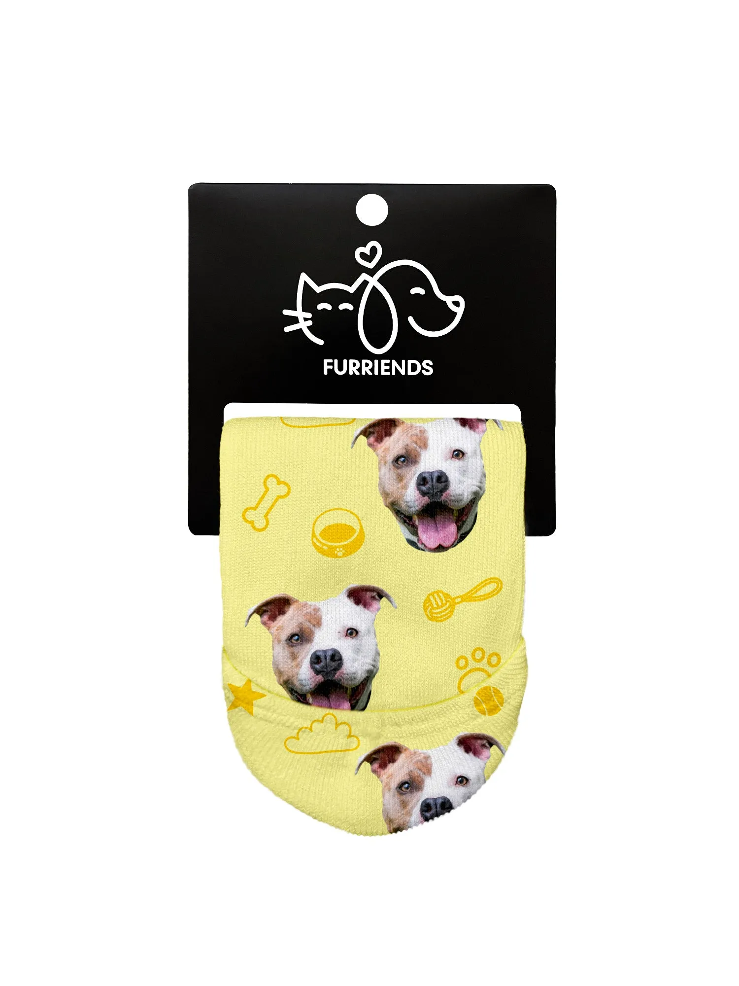 Custom Dog Face No-Show Socks